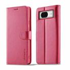 For Google Pixel 7a LC.IMEEKE Calf Texture Flip Leather Phone Case(Red) - 1