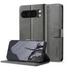 For Google Pixel 9 Pro XL LC.IMEEKE Calf Texture Flip Leather Phone Case(Grey) - 1