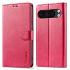 For Google Pixel 9 / 9 Pro LC.IMEEKE Calf Texture Flip Leather Phone Case(Red) - 2