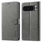 For Google Pixel 9 / 9 Pro LC.IMEEKE Calf Texture Flip Leather Phone Case(Grey) - 2