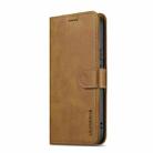 For Google Pixel 9a LC.IMEEKE Calf Texture Flip Leather Phone Case(Yellow) - 2