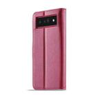For Google Pixel 6a LC.IMEEKE Calf Texture Flip Leather Phone Case(Red) - 3