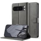 For Google Pixel 10 Pro XL LC.IMEEKE Calf Texture Flip Leather Phone Case(Grey) - 1