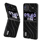 For vivo X Flip Galactic Pattern Protective Phone Case(Black) - 1