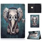 For Lenovo Tab M10 HD TB-X505F Colored Drawing Horizontal Flip Leather Case with Holder & Card Slots & Sleep / Wake-up Function(Elephant) - 1