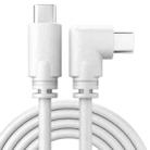 6m USB / Type-C to USB-C / Type-C Elbow 5Gbps 60W USB3.1 Gen1 Fast Charging Data-sync Cable(White) - 1