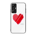 For Infinix Hot 20S Colorful Painted Glass Phone Case(Love) - 1