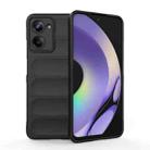 For Realme 10 Pro 5G Magic Shield TPU + Flannel Phone Case(Black) - 1