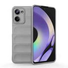 For Realme 10 Pro 5G Magic Shield TPU + Flannel Phone Case(Grey) - 1