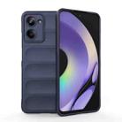 For Realme 10 Pro 5G Magic Shield TPU + Flannel Phone Case(Dark Blue) - 1