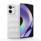 For Realme 10 Pro 5G Magic Shield TPU + Flannel Phone Case(White) - 1