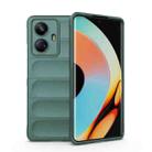 For Realme 10 Pro+ 5G Magic Shield TPU + Flannel Phone Case(Dark Green) - 1