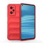 For Realme GT2 Magic Shield TPU + Flannel Phone Case(Red) - 1