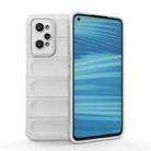 For Realme GT2 Magic Shield TPU + Flannel Phone Case(White) - 1
