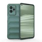 For Realme GT2 Pro Magic Shield TPU + Flannel Phone Case(Dark Green) - 1