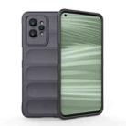 For Realme GT2 Pro Magic Shield TPU + Flannel Phone Case(Dark Grey) - 1