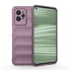 For Realme GT2 Pro Magic Shield TPU + Flannel Phone Case(Purple) - 1