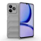 For Realme C53 4G Magic Shield TPU + Flannel Phone Case(Grey) - 1