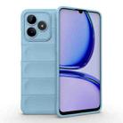 For Realme C53 4G Magic Shield TPU + Flannel Phone Case(Light Blue) - 1