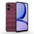 For Realme C53 4G Magic Shield TPU + Flannel Phone Case(Wine Red) - 1