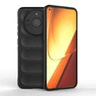 For Realme 11 5G Magic Shield TPU + Flannel Phone Case(Black) - 1