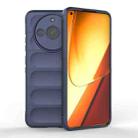 For Realme 11 5G Magic Shield TPU + Flannel Phone Case(Dark Blue) - 1