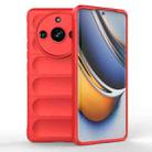 For Realme 11 Pro 5G/11 Pro+ 5G Magic Shield TPU + Flannel Phone Case(Red) - 1