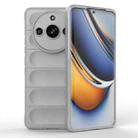 For Realme 11 Pro 5G/11 Pro+ 5G Magic Shield TPU + Flannel Phone Case(Grey) - 1