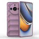 For Realme 11 Pro 5G/11 Pro+ 5G Magic Shield TPU + Flannel Phone Case(Purple) - 1