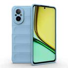 For Realme C67 4G Global Magic Shield TPU + Flannel Phone Case(Light Blue) - 1