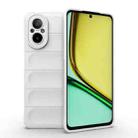 For Realme C67 4G Global Magic Shield TPU + Flannel Phone Case(White) - 1