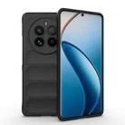 For Realme 12 Pro 5G / 12 Pro+ Magic Shield TPU + Flannel Phone Case(Black) - 1