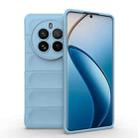 For Realme 12 Pro 5G / 12 Pro+ Magic Shield TPU + Flannel Phone Case(Light Blue) - 1
