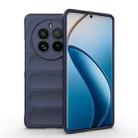 For Realme 12 Pro 5G / 12 Pro+ Magic Shield TPU + Flannel Phone Case(Dark Blue) - 1