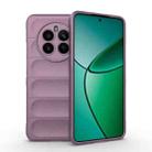For Realme 12+ 5G Global Magic Shield TPU + Flannel Phone Case(Purple) - 1