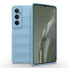 For Realme C65 4G Global Magic Shield TPU + Flannel Phone Case(Light Blue) - 1