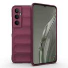 For Realme C65 4G Global Magic Shield TPU + Flannel Phone Case(Wine Red) - 1
