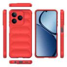 For Realme C63 4G Global Magic Shield TPU + Flannel Phone Case(Red) - 3