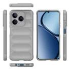 For Realme C63 4G Global Magic Shield TPU + Flannel Phone Case(Grey) - 3