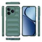 For Realme C63 4G Global Magic Shield TPU + Flannel Phone Case(Dark Green) - 3