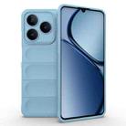 For Realme C63 4G Global Magic Shield TPU + Flannel Phone Case(Light Blue) - 1