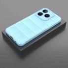 For Realme C63 4G Global Magic Shield TPU + Flannel Phone Case(Light Blue) - 2