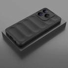 For Realme C61 4G Global Magic Shield TPU + Flannel Phone Case(Black) - 2