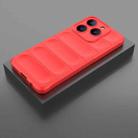 For Realme C61 4G Global Magic Shield TPU + Flannel Phone Case(Red) - 2