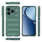 For Realme C61 4G Global Magic Shield TPU + Flannel Phone Case(Dark Green) - 3