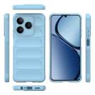 For Realme C61 4G Global Magic Shield TPU + Flannel Phone Case(Light Blue) - 3