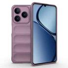 For Realme C61 4G Global Magic Shield TPU + Flannel Phone Case(Purple) - 1