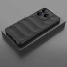 For Realme Narzo N63  4G Global Magic Shield TPU + Flannel Phone Case(Black) - 2
