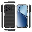 For Realme Narzo N63  4G Global Magic Shield TPU + Flannel Phone Case(Black) - 3