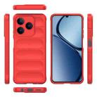 For Realme Narzo N63  4G Global Magic Shield TPU + Flannel Phone Case(Red) - 3